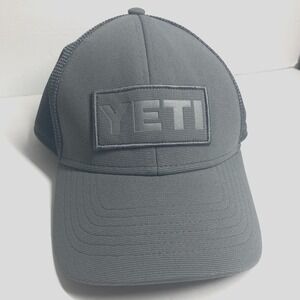 Yeti Cooler Cap Hat Gray Adult Adjustable Adventure Hiking Rugged Outdoor Nature